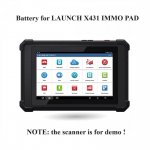 Battery Replacement for LAUNCH X431 IMMO PAD Key Programmer